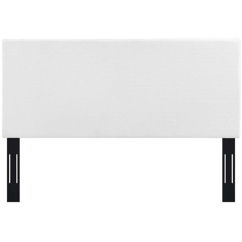 Bej Keten Kumaş Kapitoneli Yüksekliği Ayarlanabilir Ahşap Yatak Başlığı - 202 cm - 335342