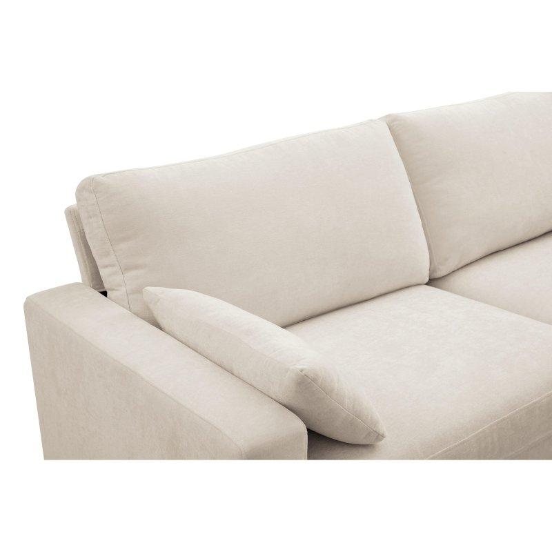 Bej Kumaş Çıkarılabilir Kılıflı 3 Kişilik Bohem Koltuk - 201 cm - 283254