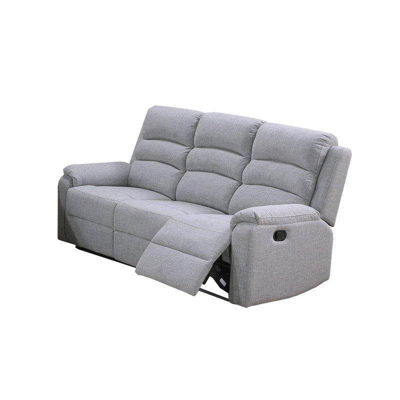Bej Masif Ahşap Yatay Kapitoneli 3 Kişilik Bohem Koltuk - 188x94 cm - 293899