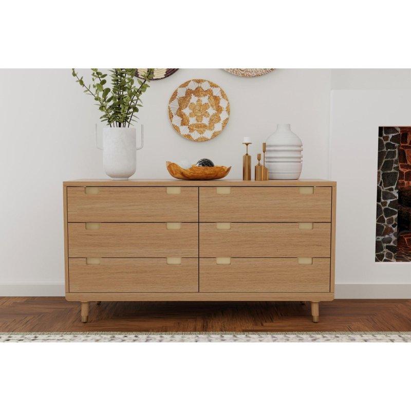Bej Maun 6 Çekmeceli Keçe Astarlı Şifonyer - 153 cm - 311566
