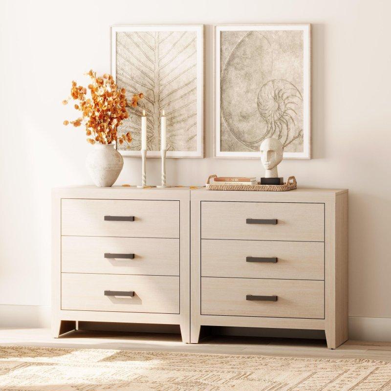 Bej MDF 9 Çekmeceli Modüler Şifonyer - 237 cm - 305499