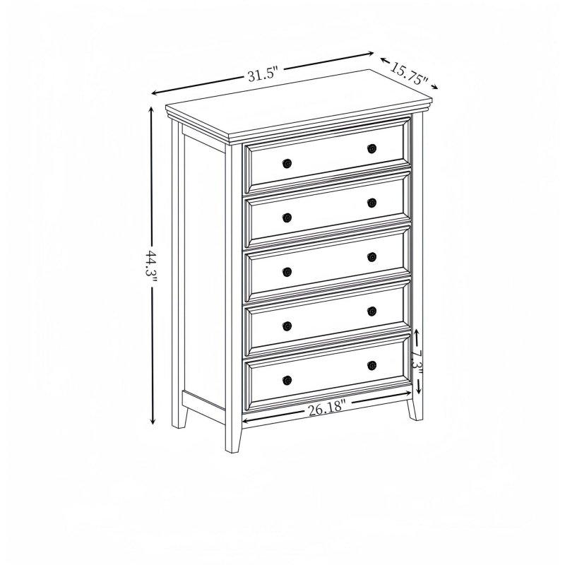 Bej MDF Metal Kulplu Dikey Şifonyer - 298971