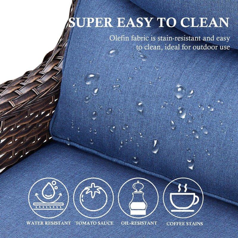 Bej PE Rattan Ateş Çukurlu ve Dönerli Bahçe Takımı - 273296