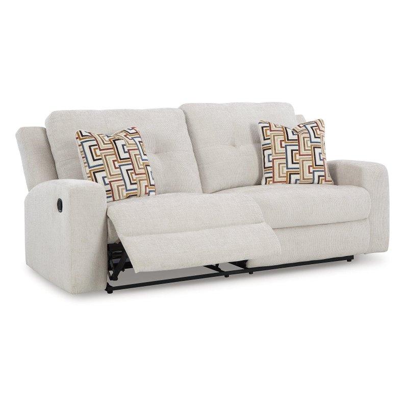 Bej Polyester Kapitoneli Sırtlı Yatar Mekanizmalı Bohem Koltuk - 221x102x105 cm - 287328