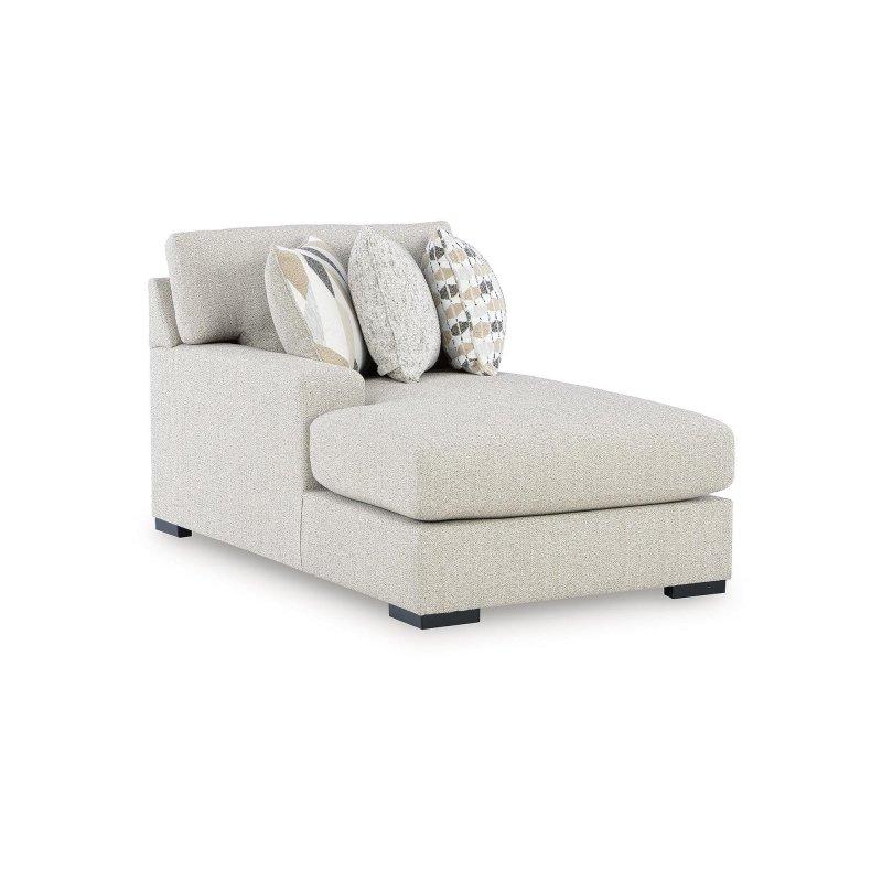 Bej Polyester Kumaş Çift Uzanmalı 3 Parçalı Köşe Koltuk - 336x173 cm - 257040