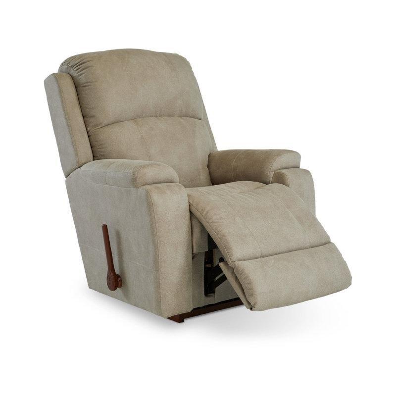 Bej Polyester Kumaş Sallanır Manuel Mekanizmalı Baba Koltuğu - 97x99 cm - 322648