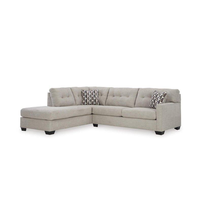 Bej Polyester Kumaş Yataklı Şezlonglu Kapitoneli Köşe Koltuk - 267x229 cm - 255958