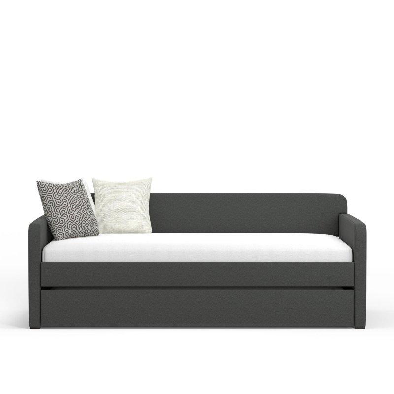 Bej Polyester Kumaş Yavru Yataklı Yüzyıl Ortası Daybed Karyola - 330172