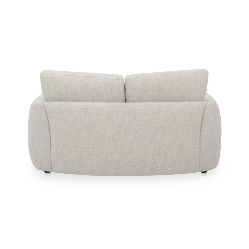Bej Polyester Kumaş Yüksek Sırt Destekli Üç Kişilik Masif Ahşap Bohem Koltuk - 290339