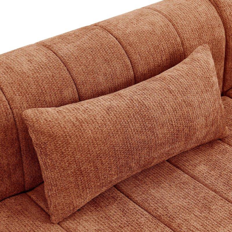 Bej Polyester Modüler 4 Parçalı Köşe Koltuk - 370 cm - 258198