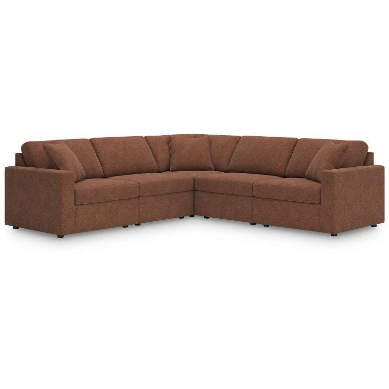 Bej Polyester Modüler Çıkarılabilir Minderli Köşe Koltuk - 272x272 cm - 257766