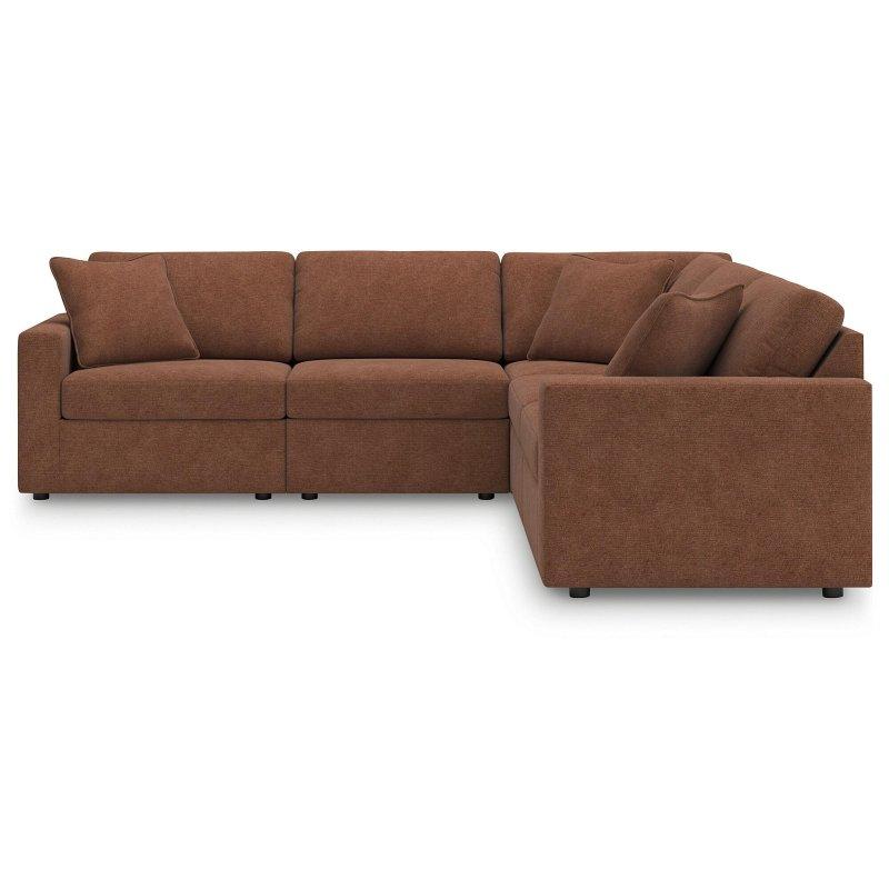 Bej Polyester Modüler Çıkarılabilir Minderli Köşe Koltuk - 272x272 cm - 257766