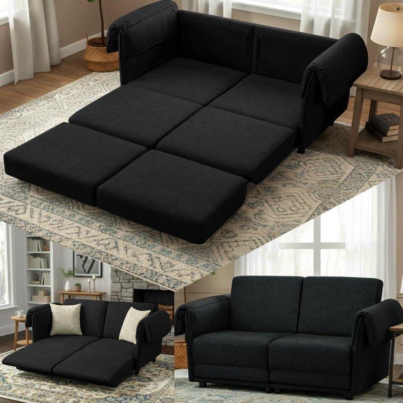 Bej Polyester Yataklı İkili Bohem Koltuk - 166 cm - 294239