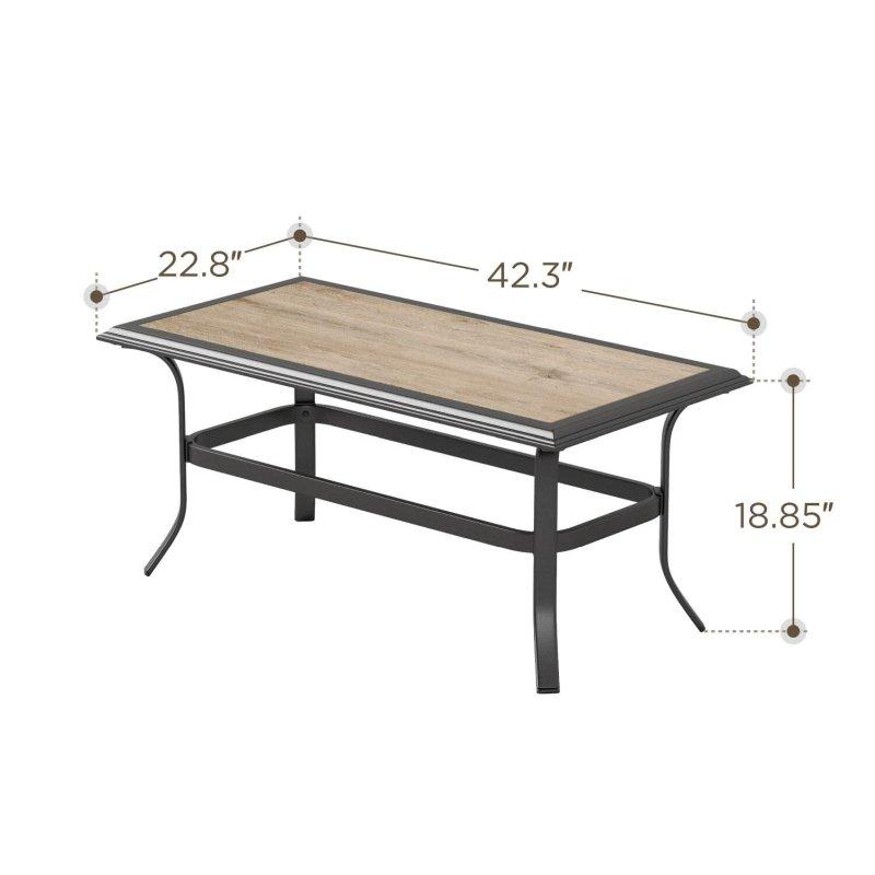 Bej Rattan Metal Döner Sandalyeli Yüksek Sırtlıklı Bahçe Takımı - 269877