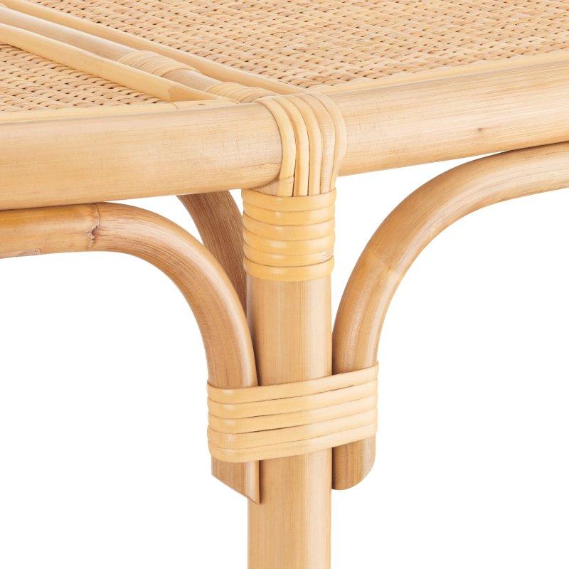 Bej Rattan Rafya Dokuma 4 Raflı Etajer Kitaplık - 152x152x161 cm - 318501