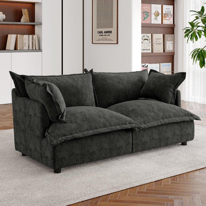 Bej Şönil Kılıflı Modüler Köşe Koltuk - 260732