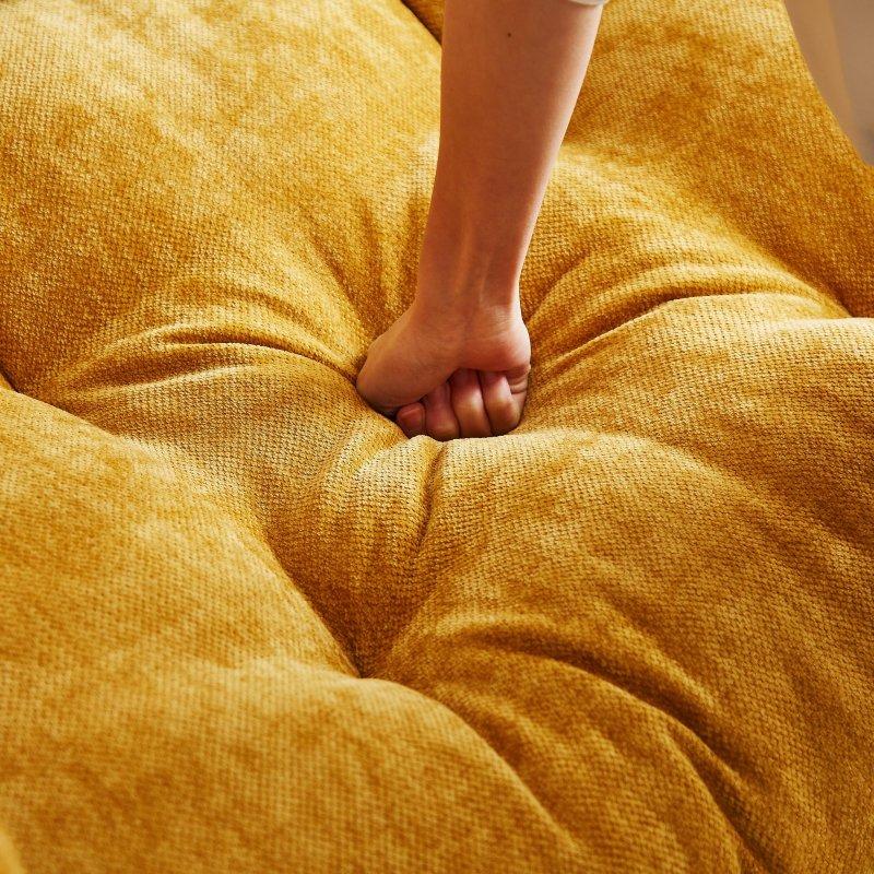 Bej Şönil Kumaş Derin Oturum 3 Kişilik Bohem Koltuk - 241 cm - 277536