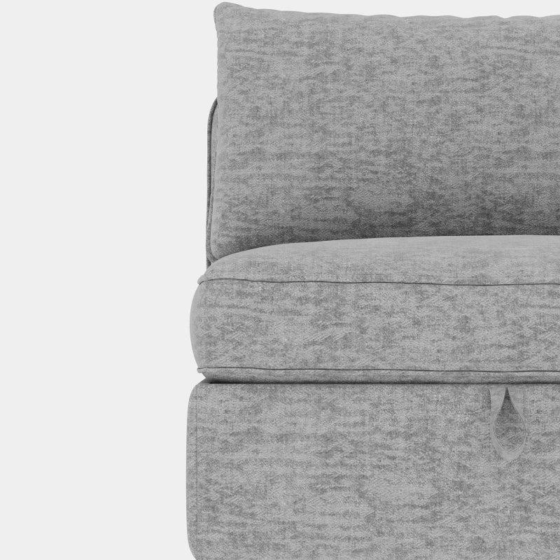 Bej Şönil Kumaş Modüler Depolama Alanlı U Köşe Koltuk - 328 cm - 260600