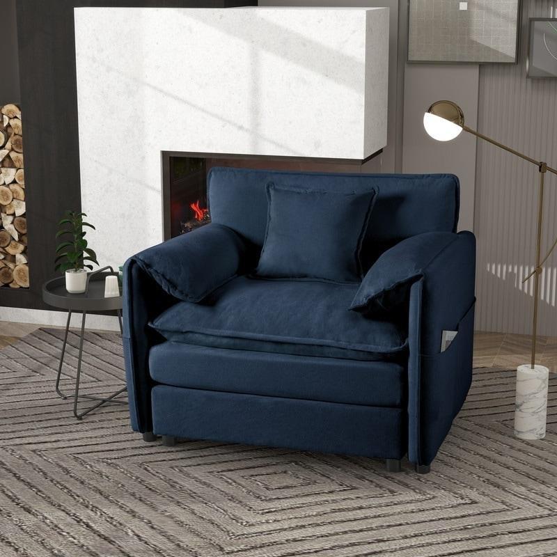 Bej Şönil Kumaş Puf Dahil Modüler Bohem Koltuk - 106 cm - 279140