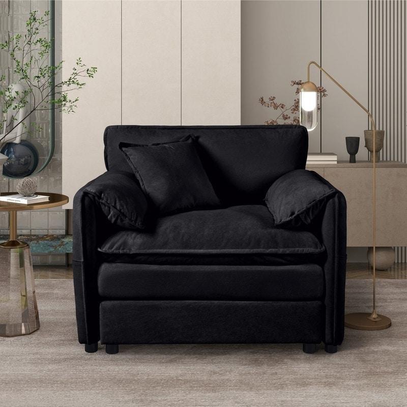 Bej Şönil Kumaş Puf Dahil Modüler Bohem Koltuk - 106 cm - 279140