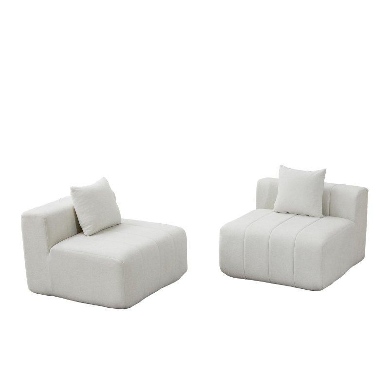 Bej Şönil Modüler Kolsuz 2 Yastıklı Bohem Koltuk - 166x74x61 cm - 289503 Bej Şönil Modüler Kolsuz 2 Yastıklı Bohem Koltuk - 166x74x61 cm - 289503