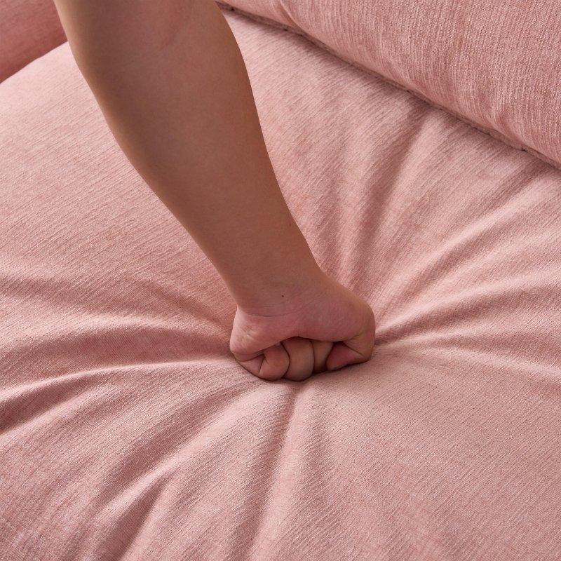 Bej Şönil Modüler Puflu Paket Yaylı Köşe Koltuk - 267 cm - 256475