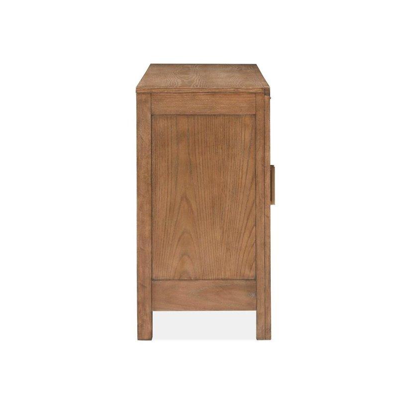 Belçika Buğdayı Ahşap Dokuma İp Panelli Bohem Konsol - 163 cm - 325238