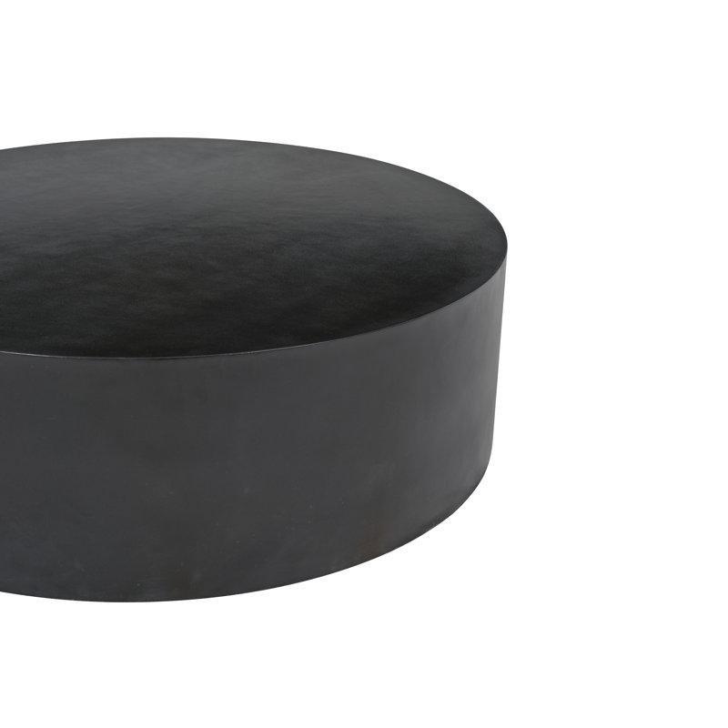 Beton Tambur Tasarım İç ve Dış Mekan Uyumlu Yuvarlak Orta Sehpa - 100x100 cm - 243799