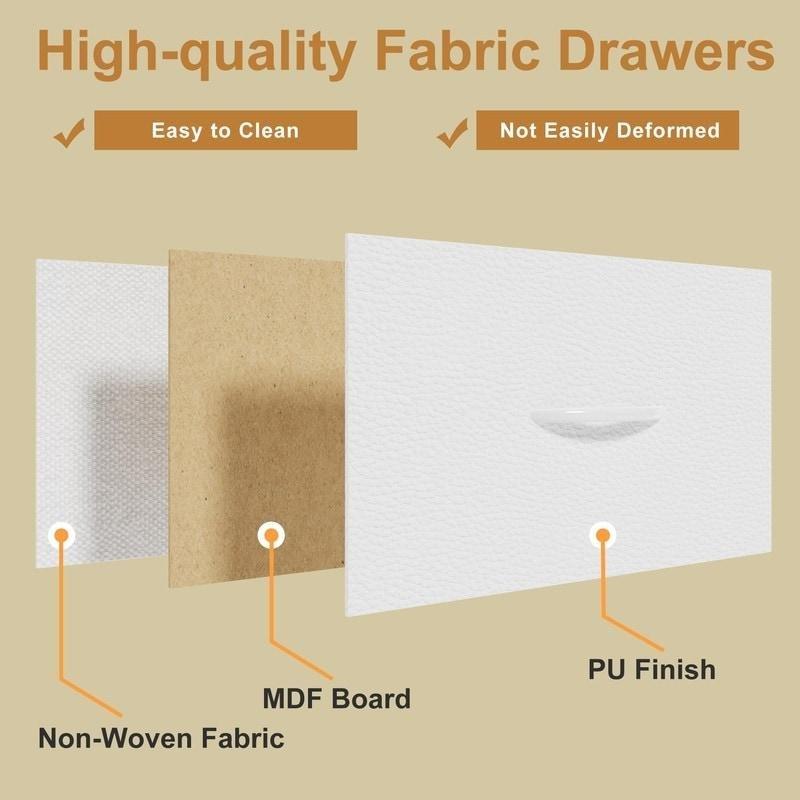 Beyaz Ahşap Askılıklı Raflı LED Işıklı ve USB Şarjlı Şifonyer - 112x34x121 cm - 305144