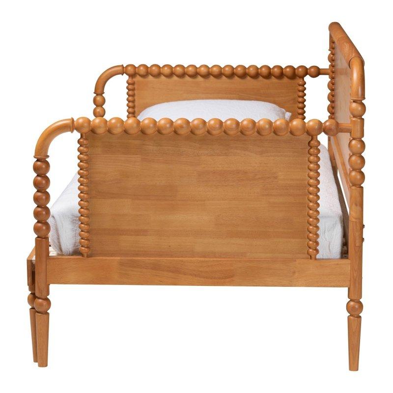 Beyaz Ahşap Genişleyebilir Tornalı Daybed Karyola - 330641