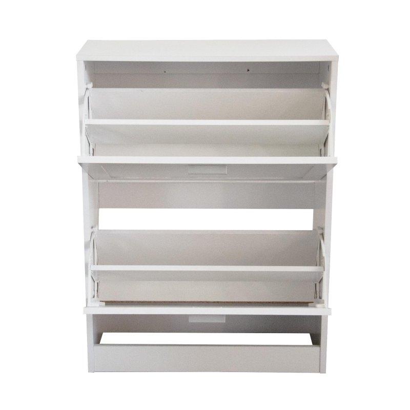 Beyaz Ahşap İnce Tasarım Modern Şifonyer - 61x79x26 cm - 300792
