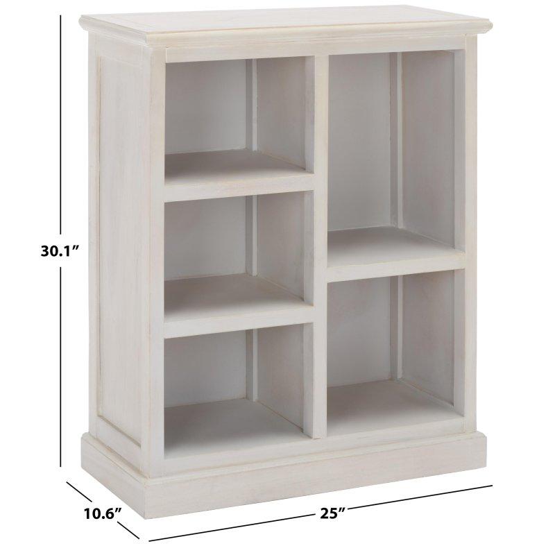 Beyaz Ahşap Kapalı Sırtlı 5 Raflı Kitaplık - 64x28x77 cm - 316900