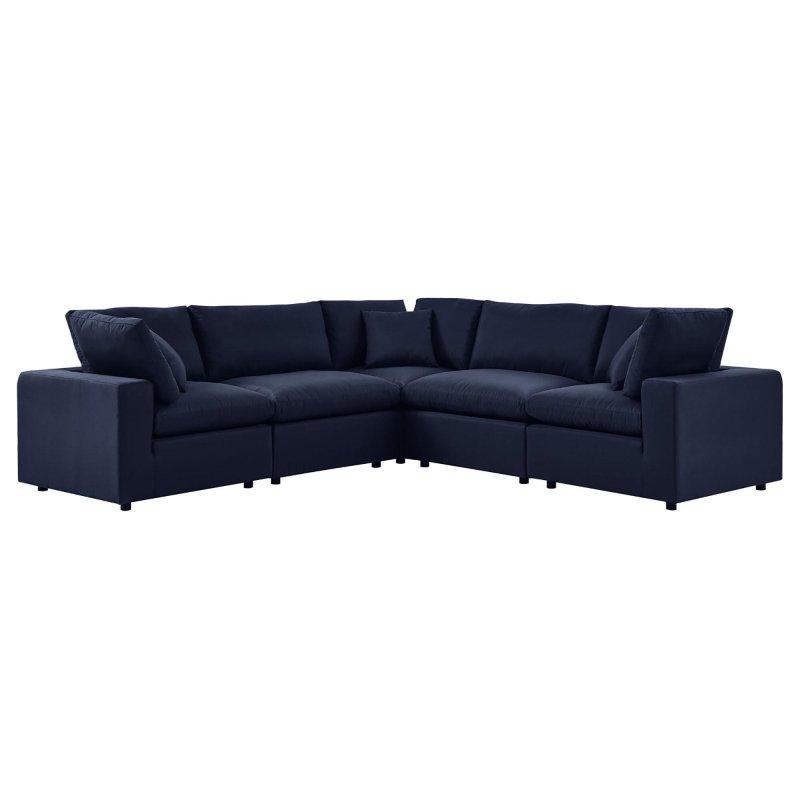 Beyaz Alüminyum 5 Parça Minderli Köşe Bahçe Takımı - 275x275 cm - 270001