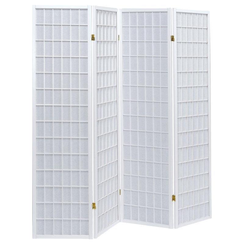 Beyaz Masif Ahşap Katlanır Paravan - 179x179 cm - 321704 Beyaz Masif Ahşap Katlanır Paravan - 179x179 cm - 321704
