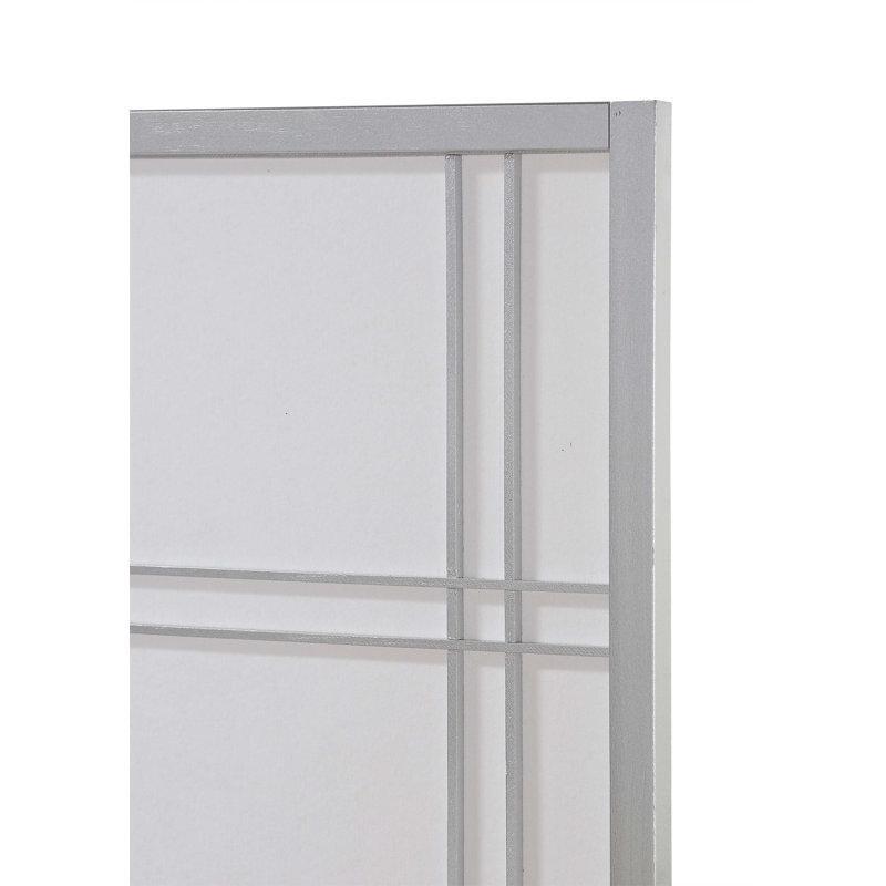 Beyaz Masif Ahşap Katlanır Paravan - 181x181 cm - 321465