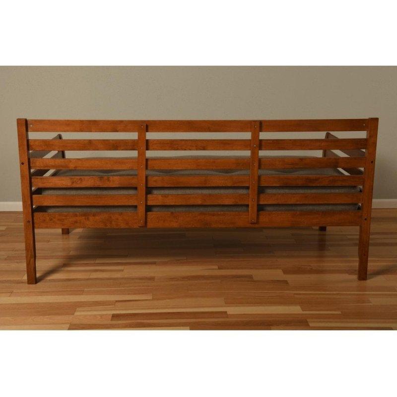Beyaz Masif Ahşap Minderli Daybed Karyola - 330660
