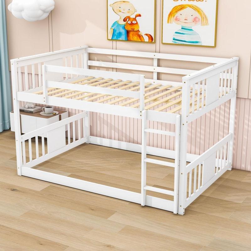 Beyaz Masif Ahşap ve MDF Korumalıklı Ranza - 246859