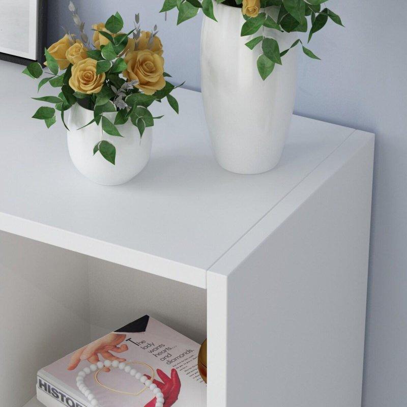Beyaz MDF 10 Küp Bölmeli Modern Kitaplık - 120x104x24 cm - 312838