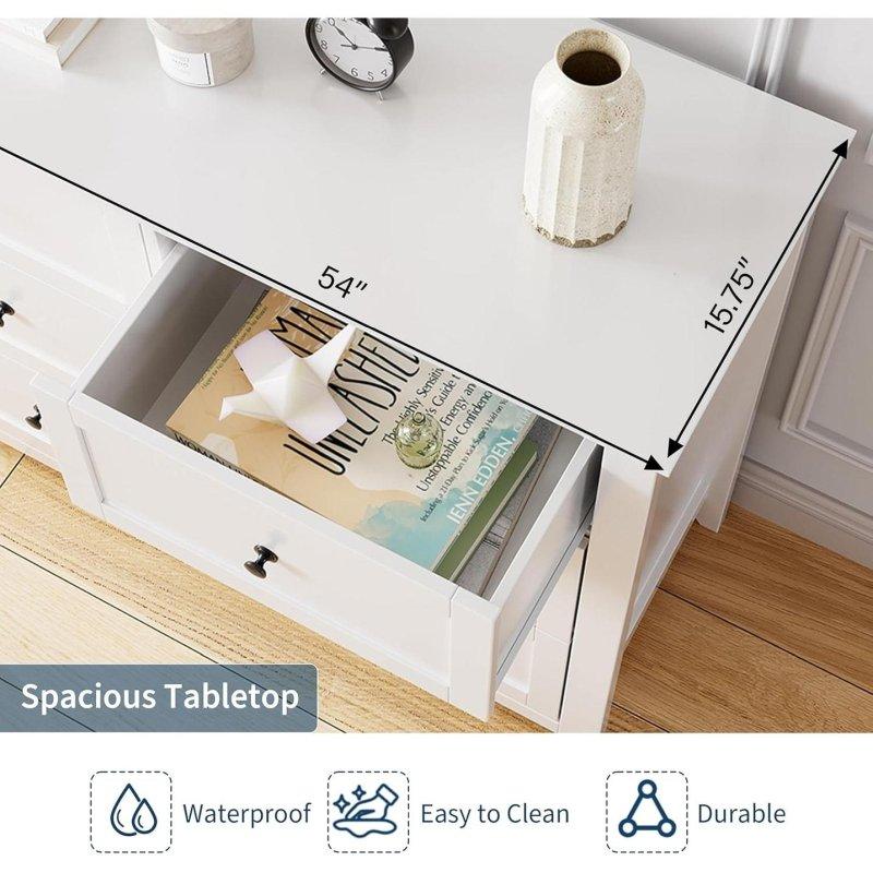 Beyaz MDF 6 Çekmeceli Modern Şifonyer - 295359