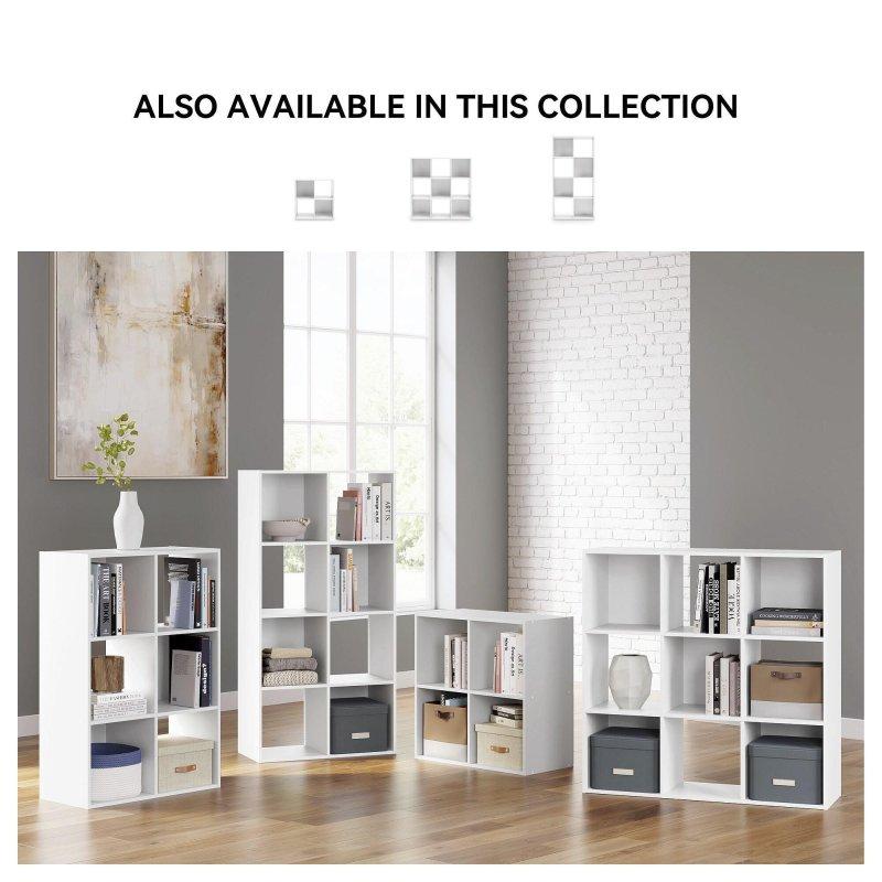 Beyaz MDF 6 Küplü Kitaplık - 61x31x89 cm - 317406