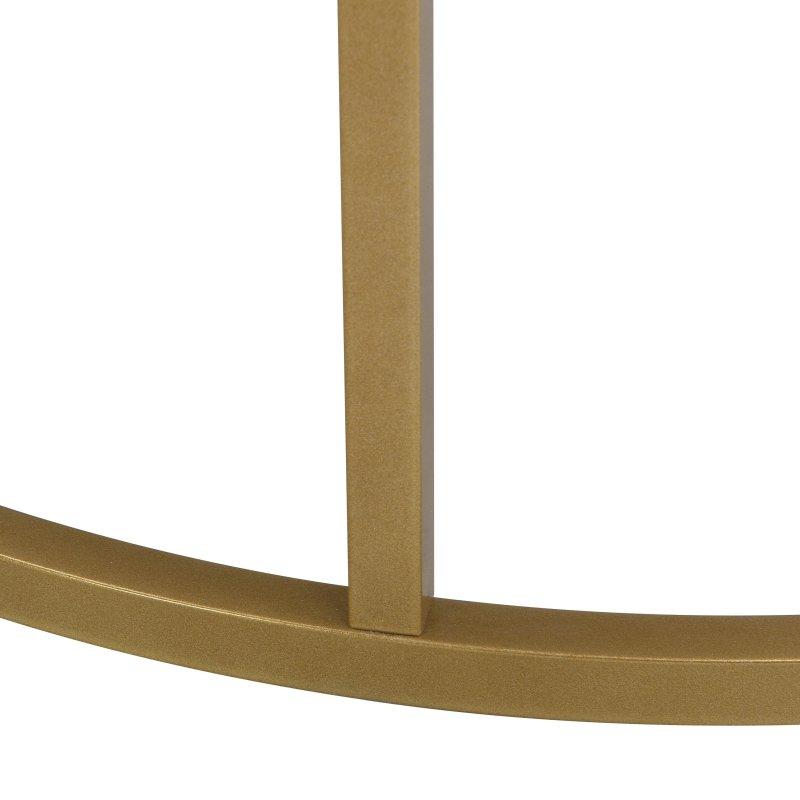 Beyaz MDF Çekmeceli Yuvarlak Orta Sehpa - 81x43 cm - 240209