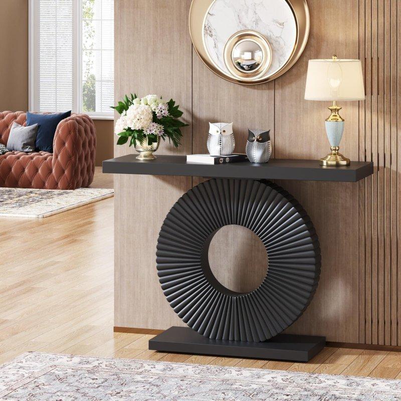 Beyaz MDF Geometrik Ayaklı Dresuar - 100 cm - 332973