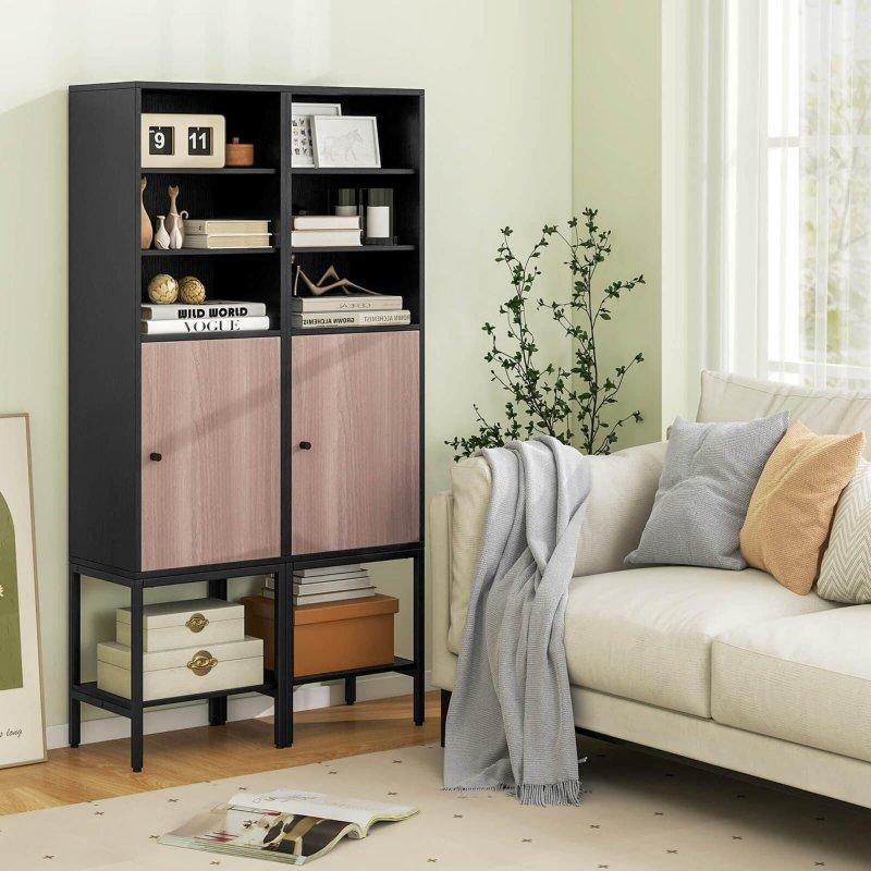 Beyaz MDF Metal Ayaklı Ayarlanabilir Raflı Çok Amaçlı Banyo Dolabı - 39x31x145 cm - 333817