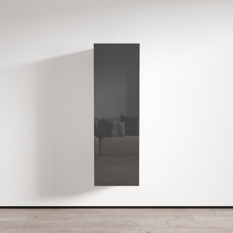 Beyaz MDF Parlak Ön Yüzeyli Duvara Monte Kitaplık - 41x30x127 cm - 317267