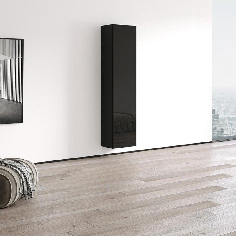 Beyaz MDF Parlak Yüzeyli 4 Raflı Dar Kitaplık - 170 cm - 313629