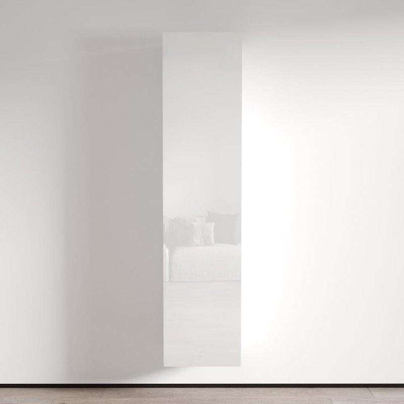 Beyaz MDF Parlak Yüzeyli Duvara Monte Kitaplık - 171 cm - 314250