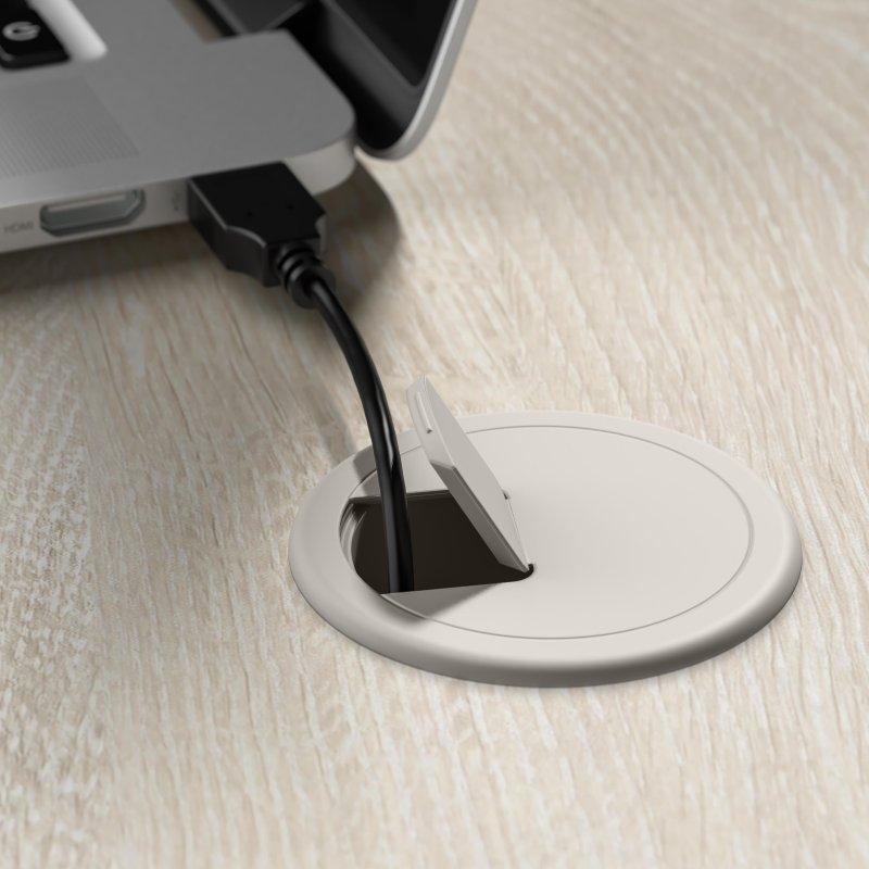 Beyaz MDF Raflı Cam Kapaklı L Tipi Ofis Masası - 167x151 cm - 327691