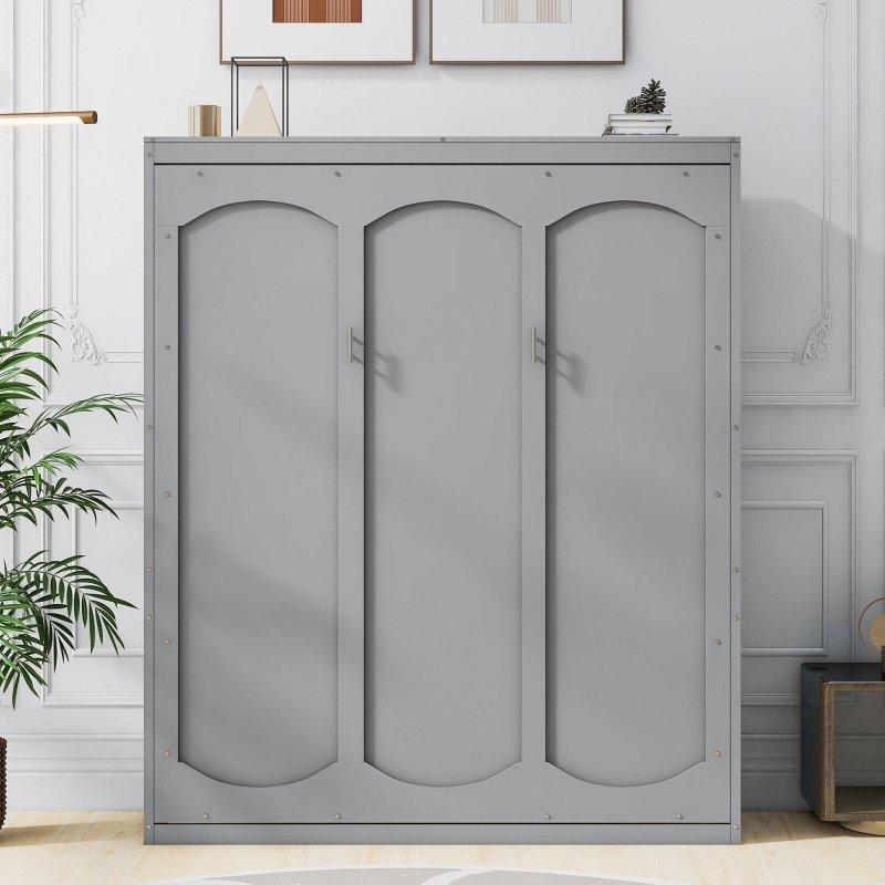 Beyaz MDF ve Kontrplak Raflı Duvar Yatağı - 172 cm - 263916