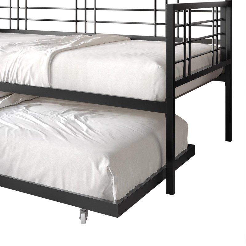 Beyaz Metal Yavru Yataklı Daybed Karyola - 107x201 cm - 330239