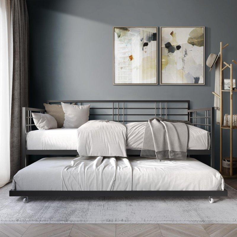 Beyaz Metal Yavru Yataklı Daybed Karyola - 107x201 cm - 330239 Beyaz Metal Yavru Yataklı Daybed Karyola - 107x201 cm - 330239